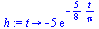 proc (t) options operator, arrow; `+`(`-`(`*`(5, `*`(exp(`+`(`-`(`/`(`*`(`/`(5, 8), `*`(t)), `*`(Pi))))))))) end proc