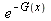 `^`(e, `+`(`-`(G(x))))
